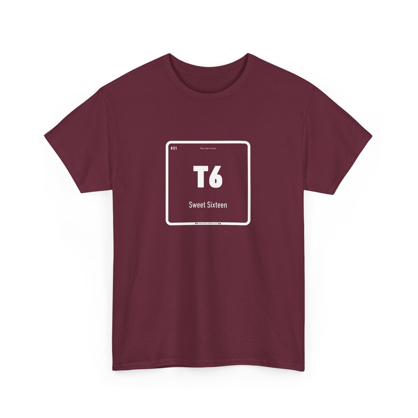 T6 - Sweet Sixteen Bluff T-shirt - Periodic Table Design