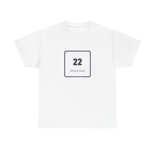 22 - Swarovski Swan T-shirt - Bluff in Style