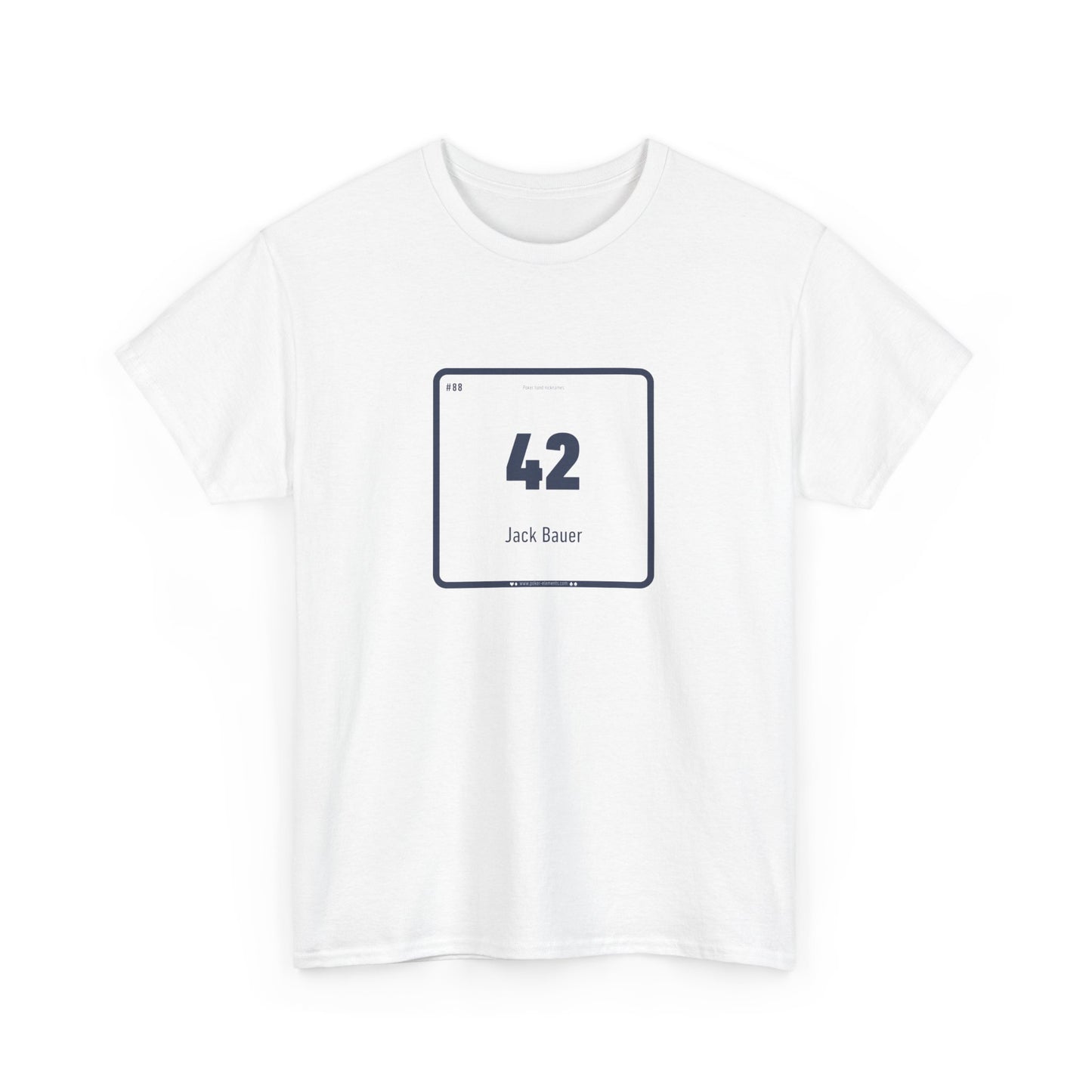 42 - Jack Bauer's Periodic Poker Hand T-Shirt - High-Quality Cotton