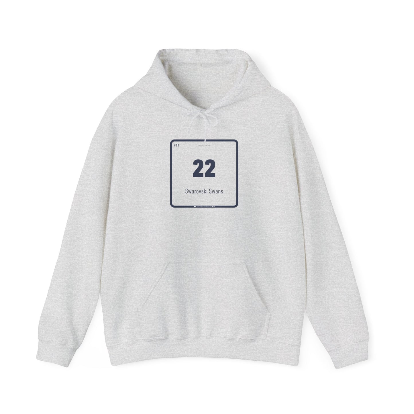 22 - Swarovski Swan Hooded Sweatshirt - Bluff in Style