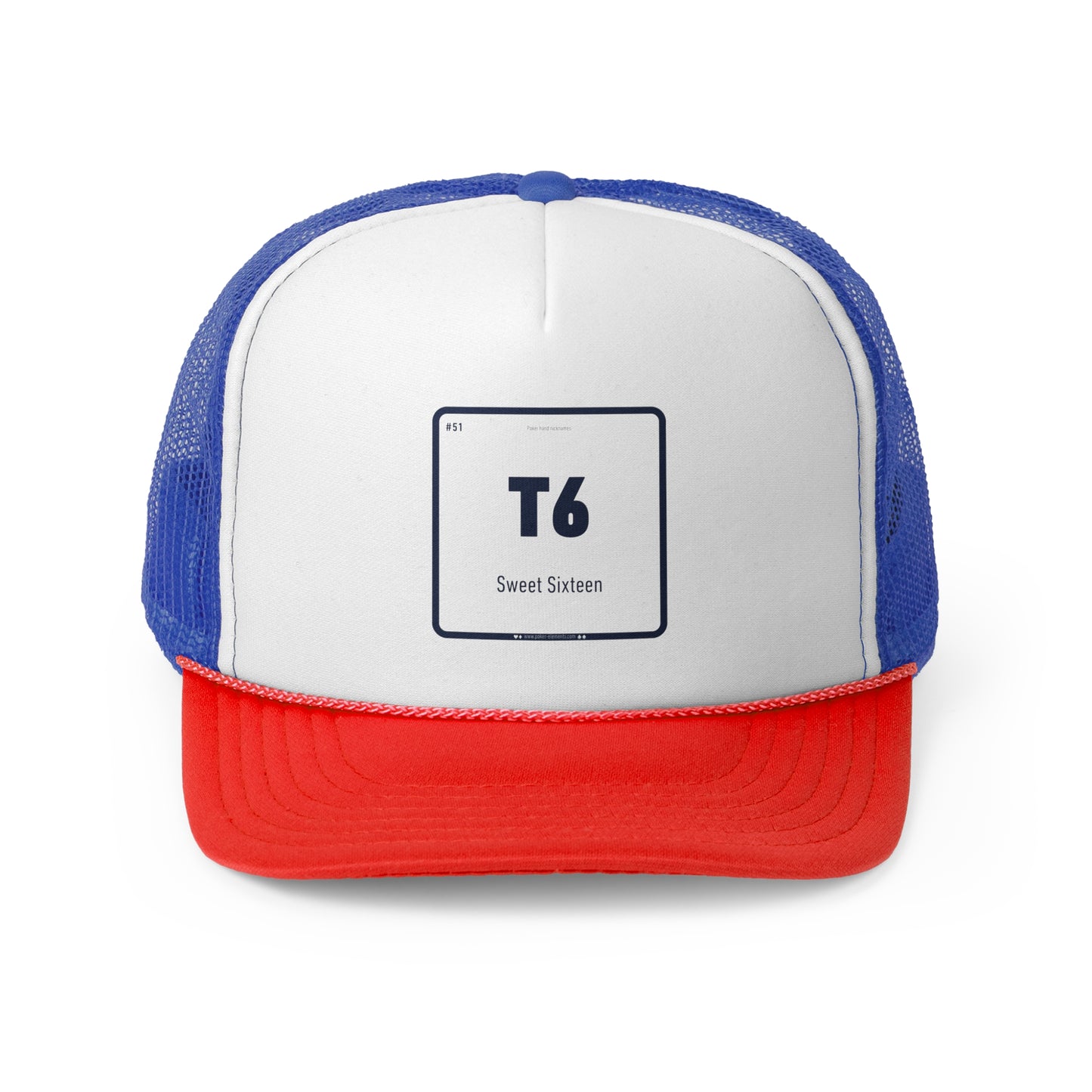 T6 - Sweet Sixteen Bluff Cap - Modern Periodic Design