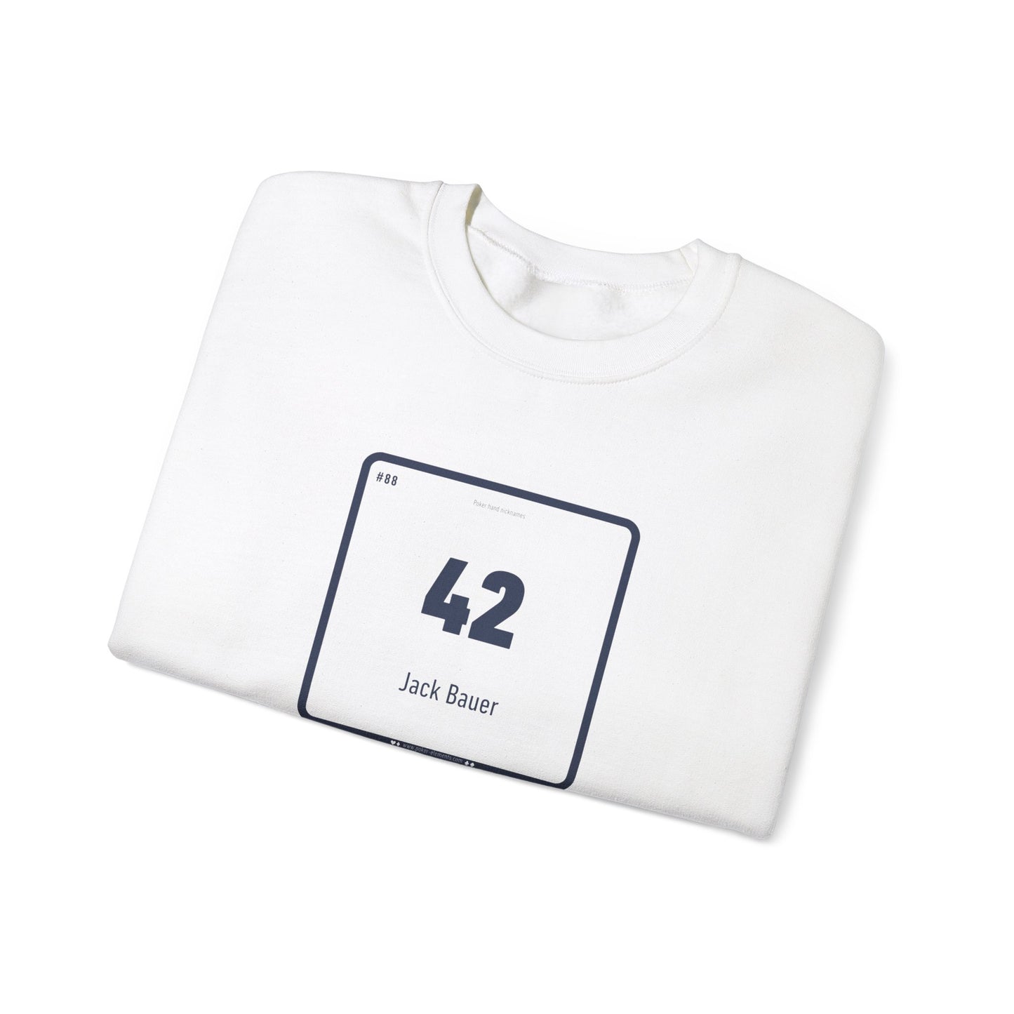 42 - Jack Bauer's Periodic Poker Hand Sweatshirt - Modern Periodic Design