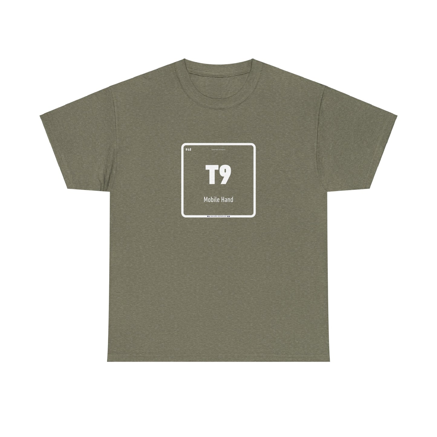 T9 - Mobile Hand T-Shirt - Periodic Poker Elements