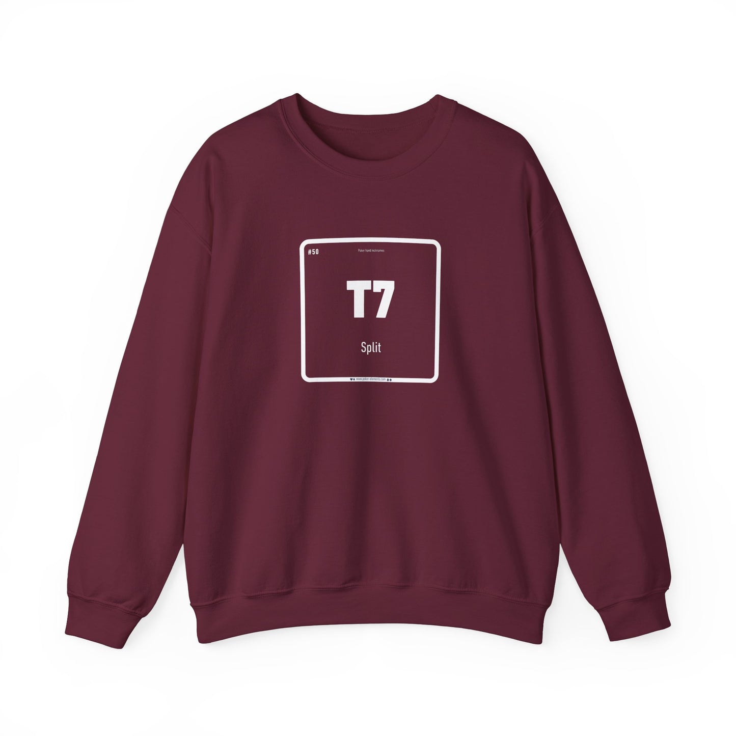 T7 - Split Sweatshirt - Poker's Periodic Powerhouse