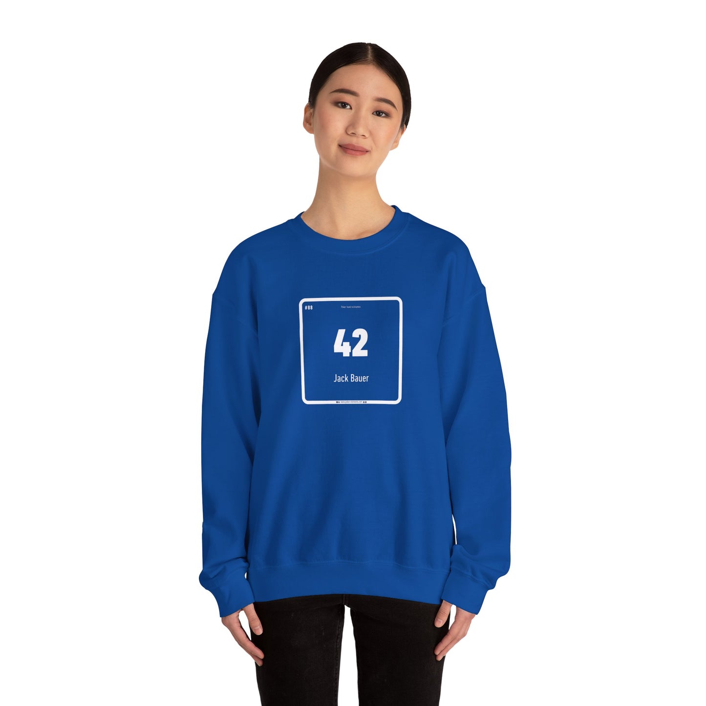 42 - Jack Bauer's Periodic Poker Hand Sweatshirt - Modern Periodic Table Inspired