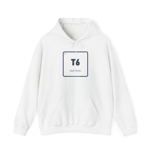 T6 - Sweet Sixteen Bluff Hooded Sweatshirt - Periodic Table Design