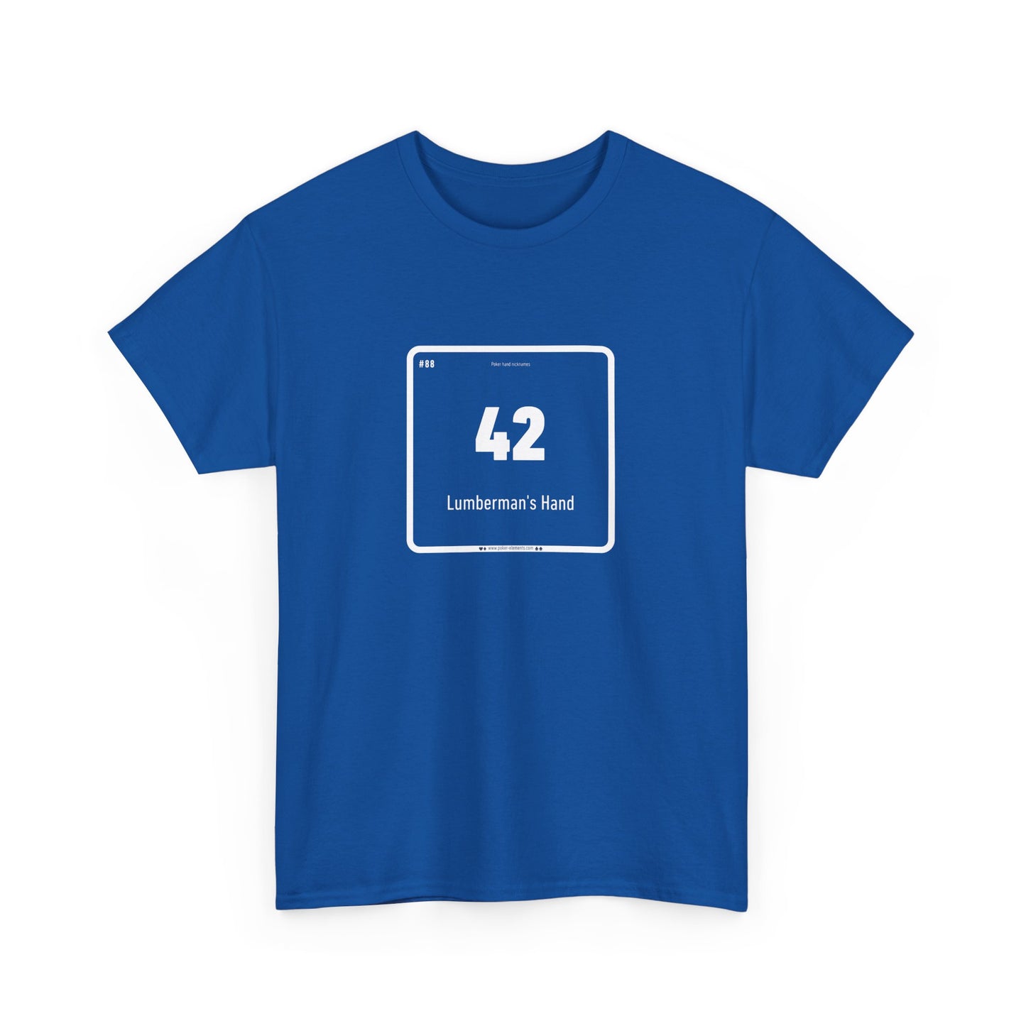 42 - Lumberman's Hand T-shirt - Periodic Poker Style