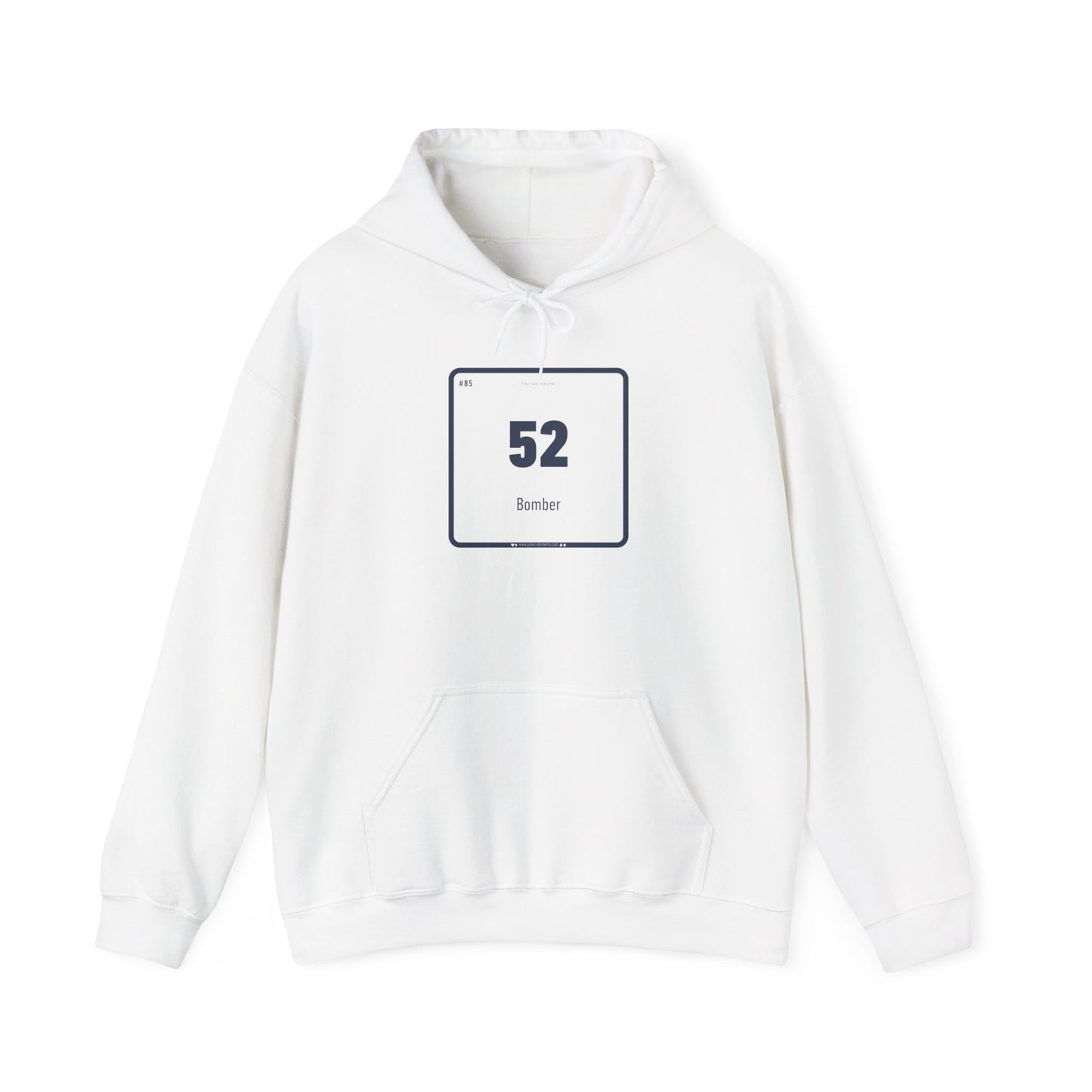 52 - Bomber 52 Hooded Sweatshirt - High-Quality Print