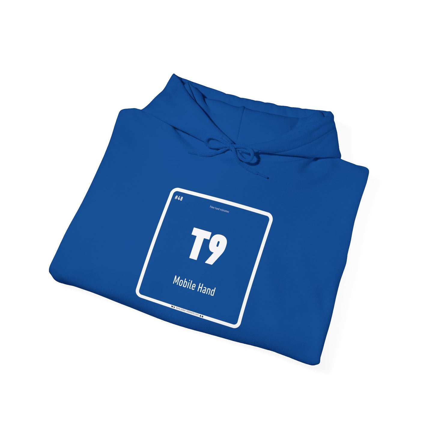 T9 - Mobile Hand Hooded Sweatshirt - Poker's Periodic Ace