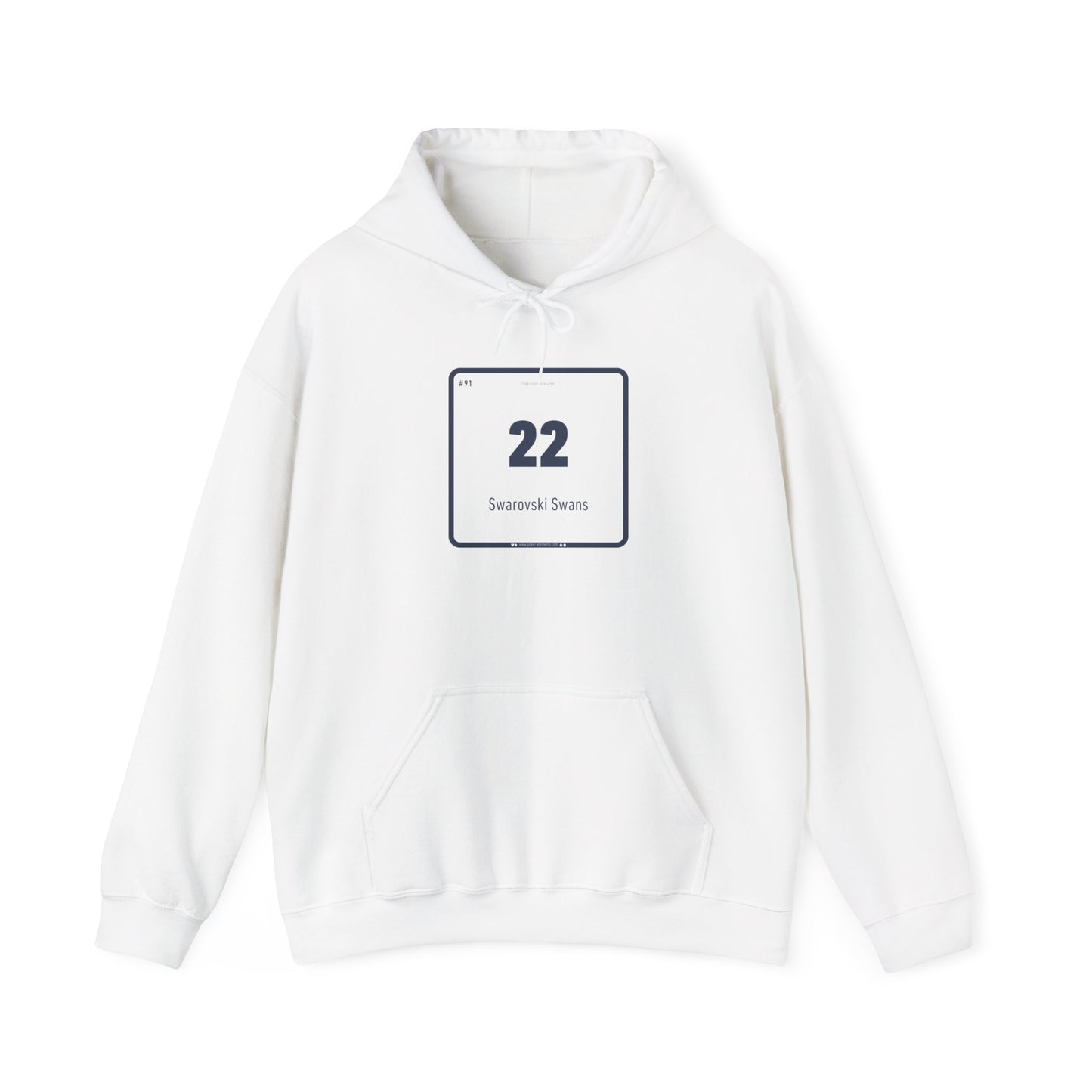 22 - Swarovski Swan Hooded Sweatshirt - Bluff in Style