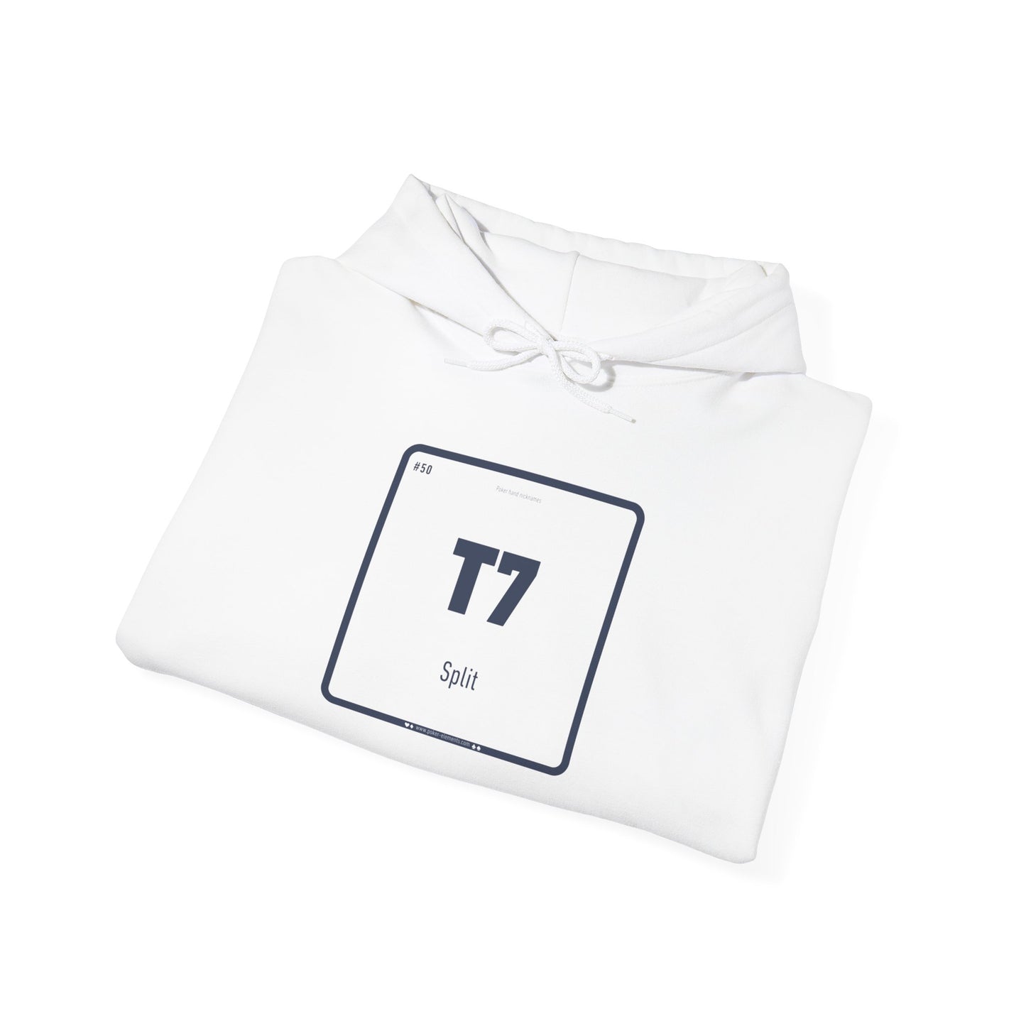 T7 - Split Hooded Sweatshirt - Poker's Periodic Powerhouse