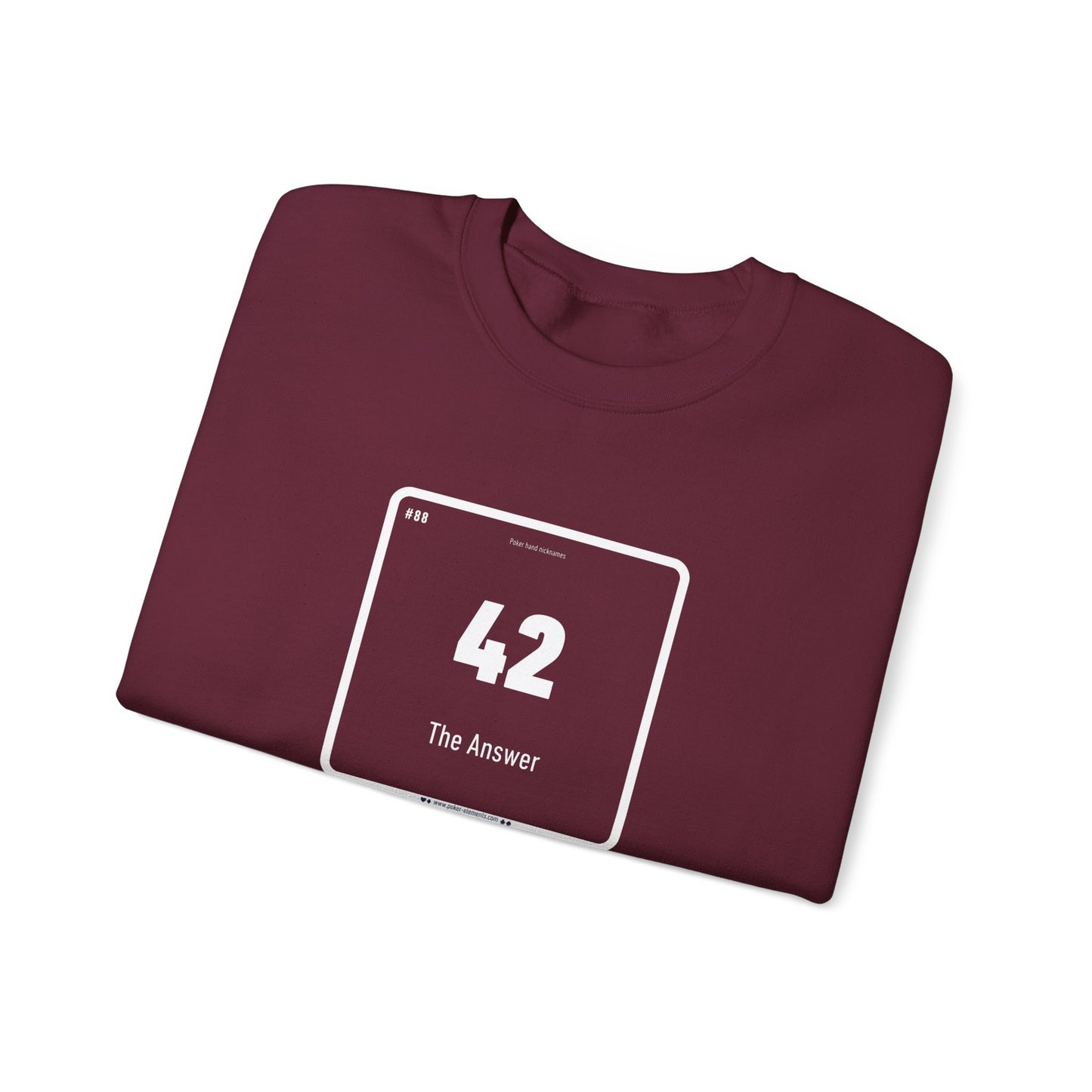 42 - The Ultimate Answer Sweatshirt - Poker Chemistry Design